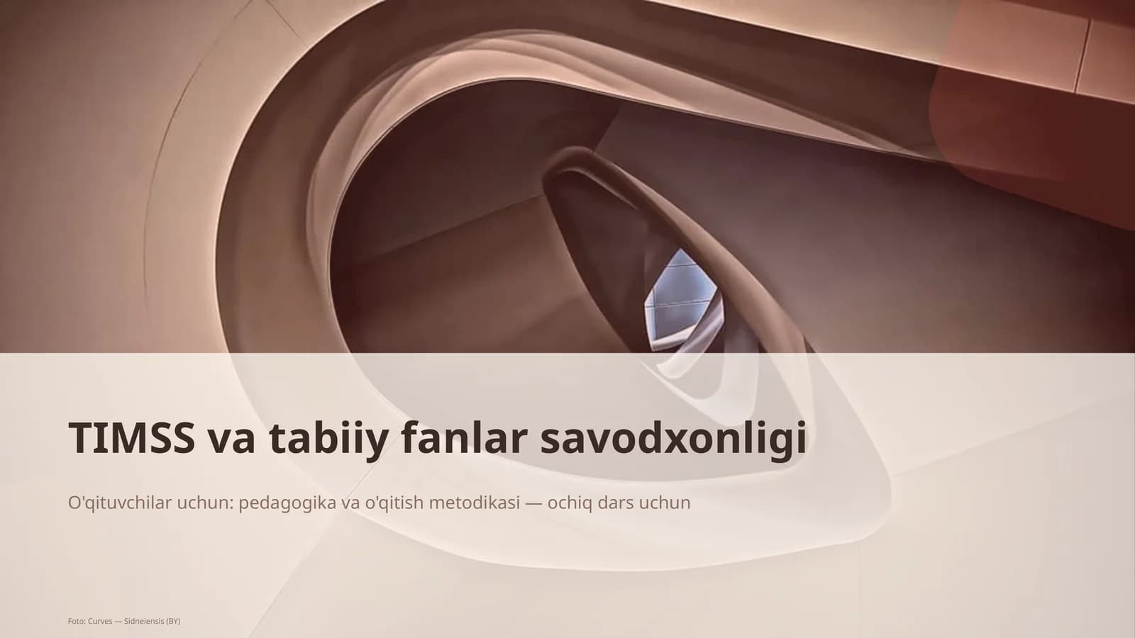TIMSS va tabiiy fanlar savodxonligi