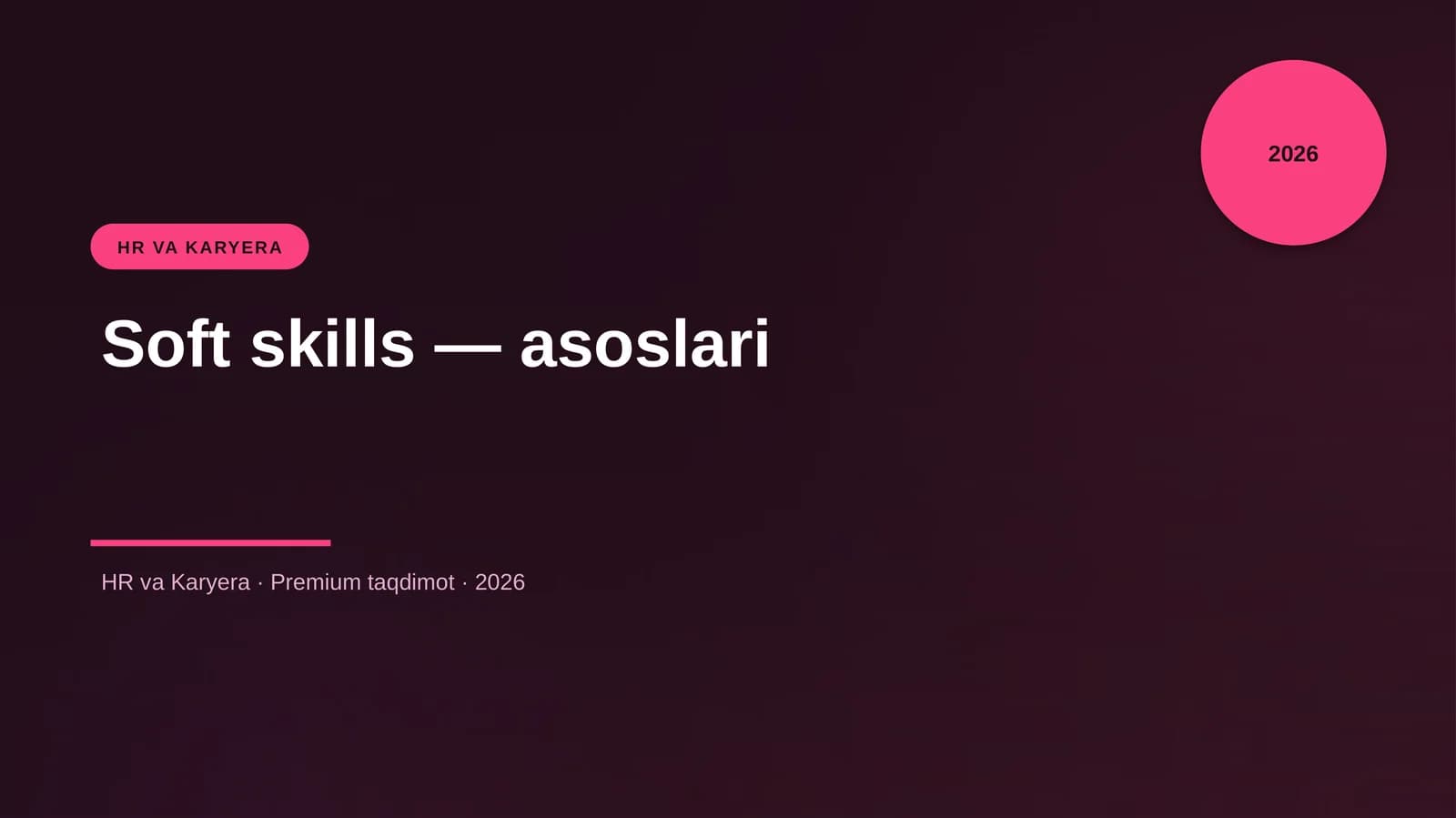 Soft skills — asoslari