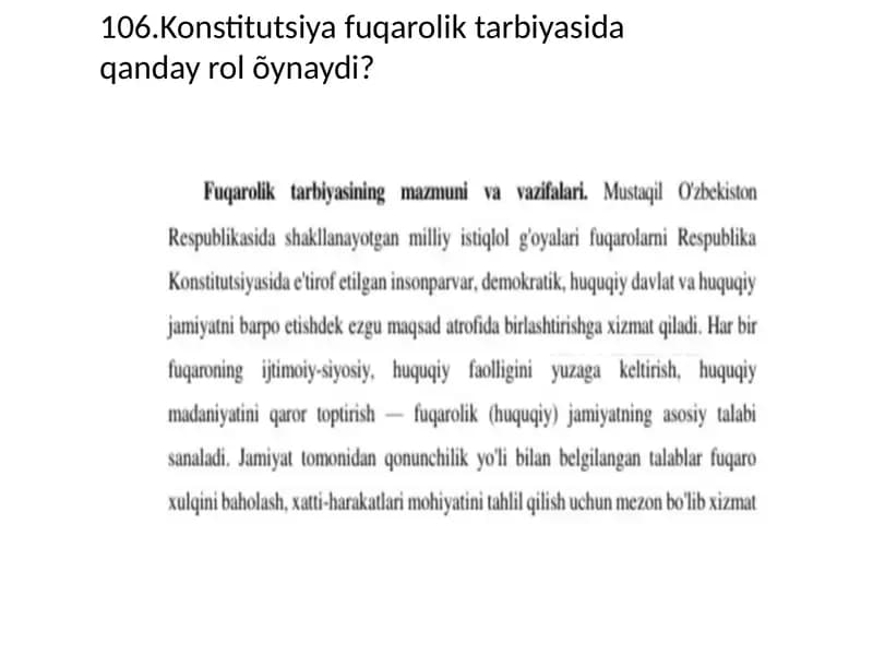 Fuqarolik Tarbiyasi