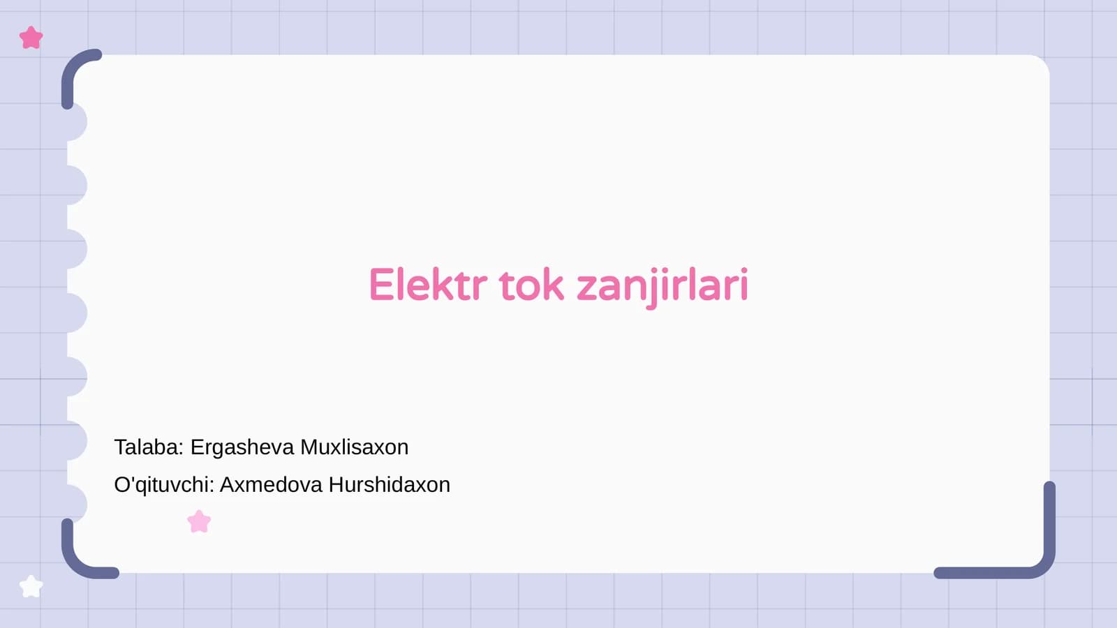 Elektr tok zanjirlari