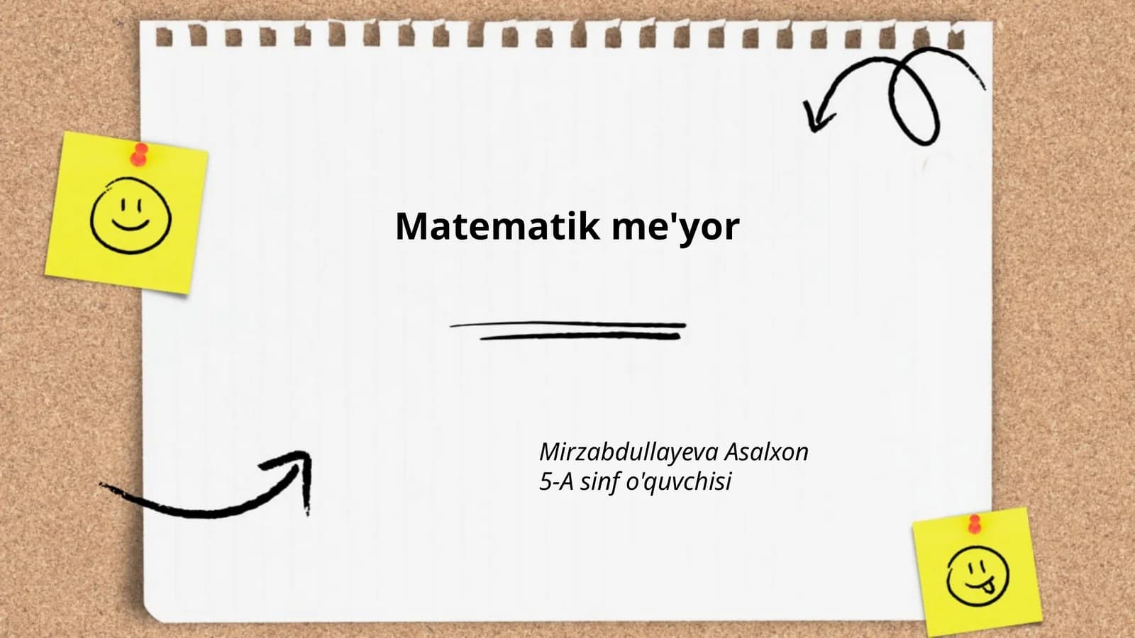 Matematik me'yor