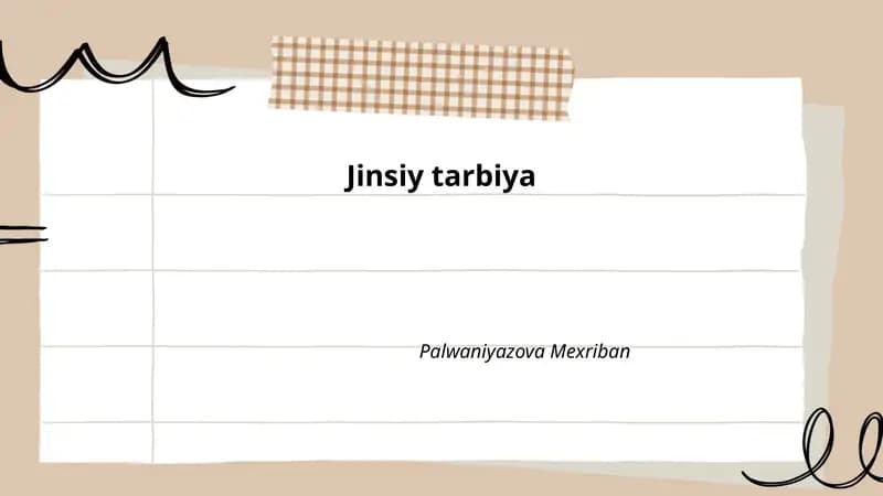 Jinsiy tarbiya