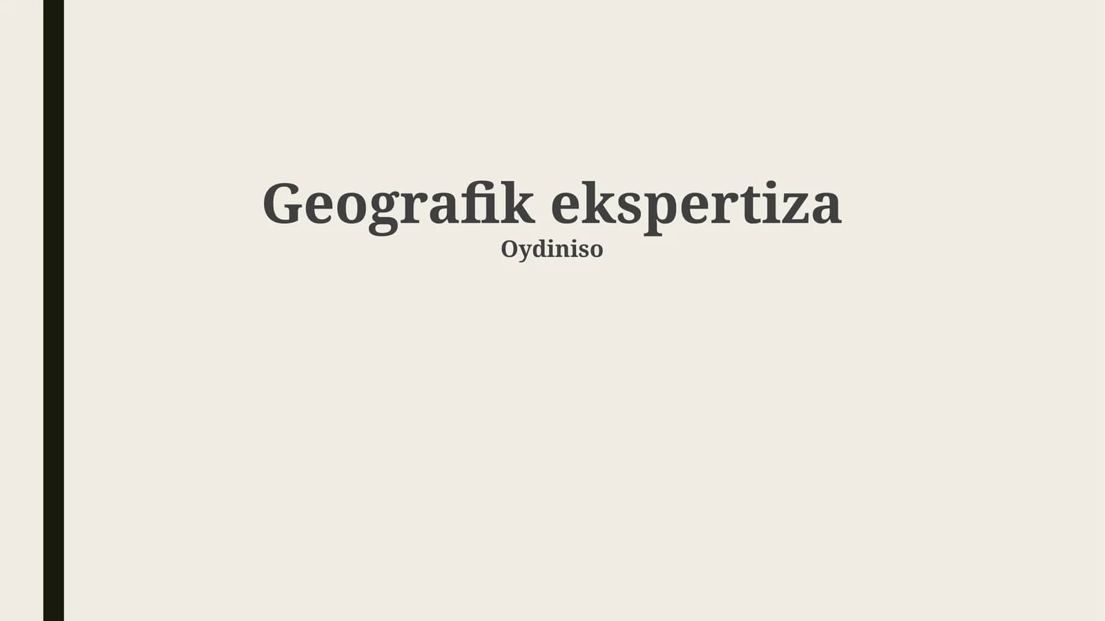 Geografik ekspertiza