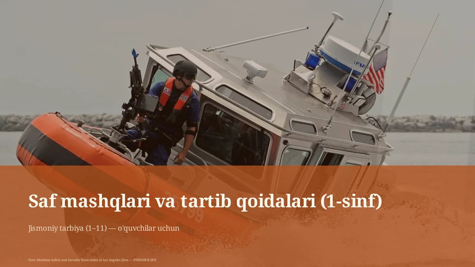 Saf mashqlari va tartib qoidalari (1-sinf)