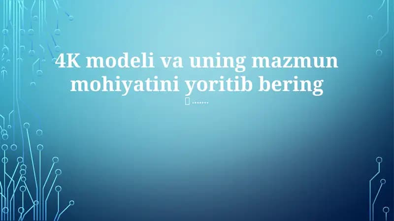 4K modeli