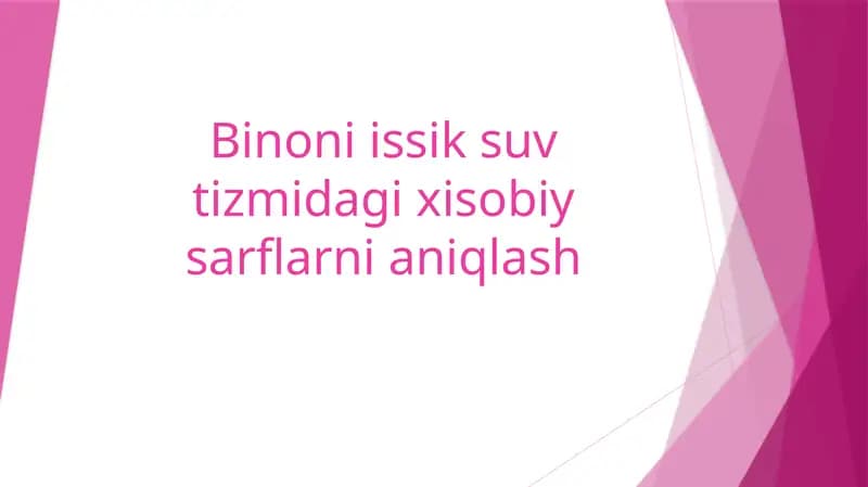 Binoniissiksuvtizmidagixisobiysarflarnianiqlash