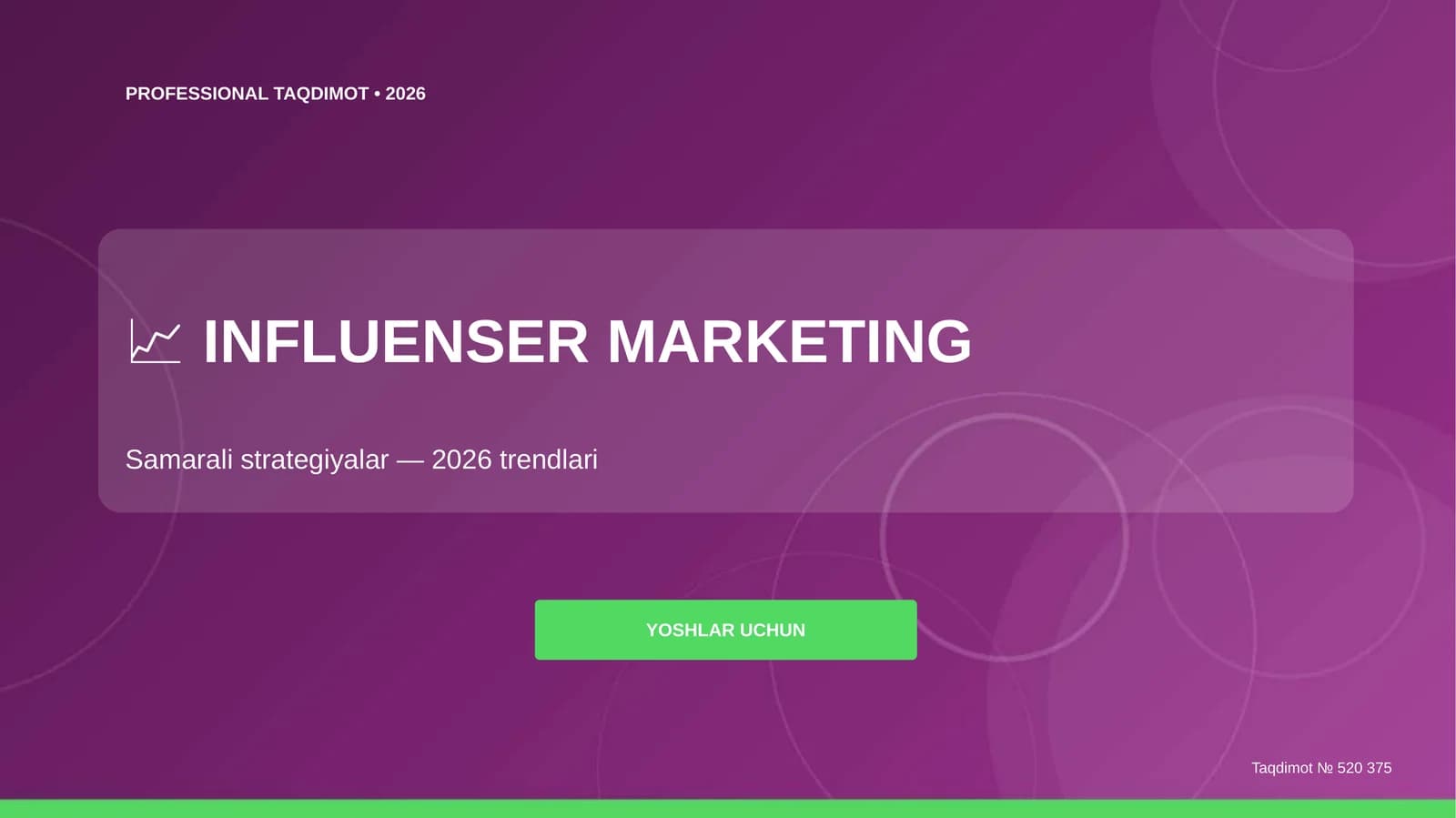 Influenser marketing: samarali strategiyalar (2026 trendlari)