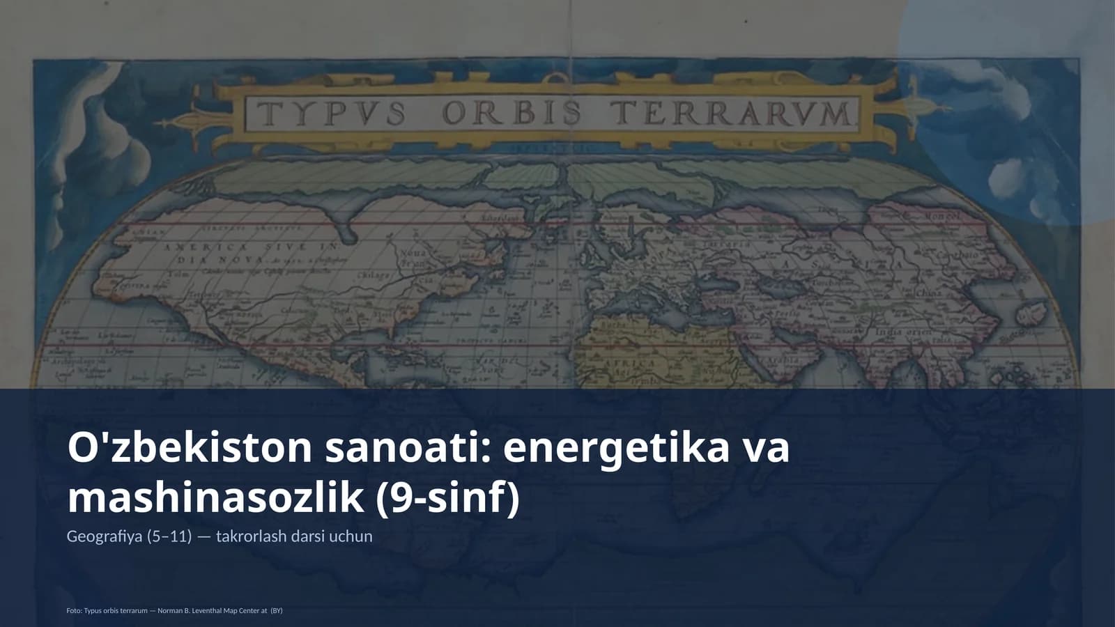 Geografiya (5–11) — takrorlash darsi uchun