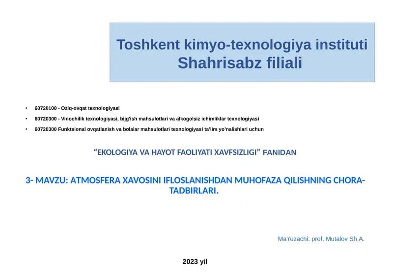 Oziq-ovqat texnologiyasi
