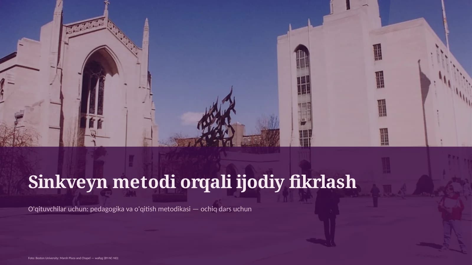 Sinkveyn metodi orqali ijodiy fikrlash
