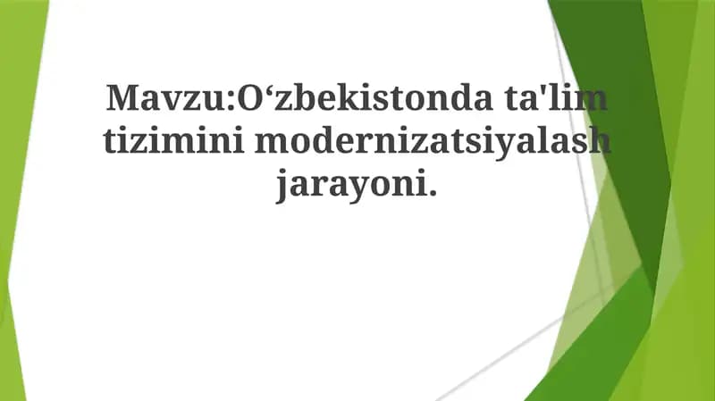 Oʻzbekiston ta'lim tizimida jins tengsizligi