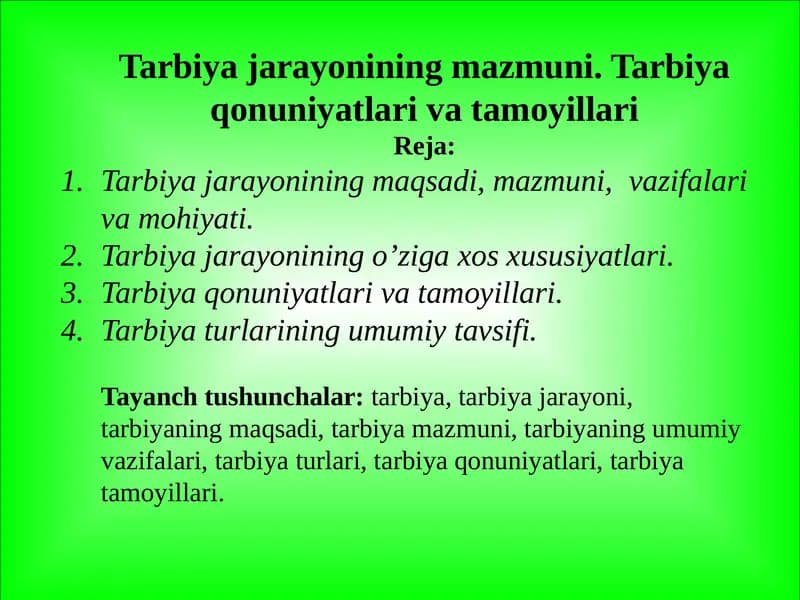 Pedagogika nazariyasi