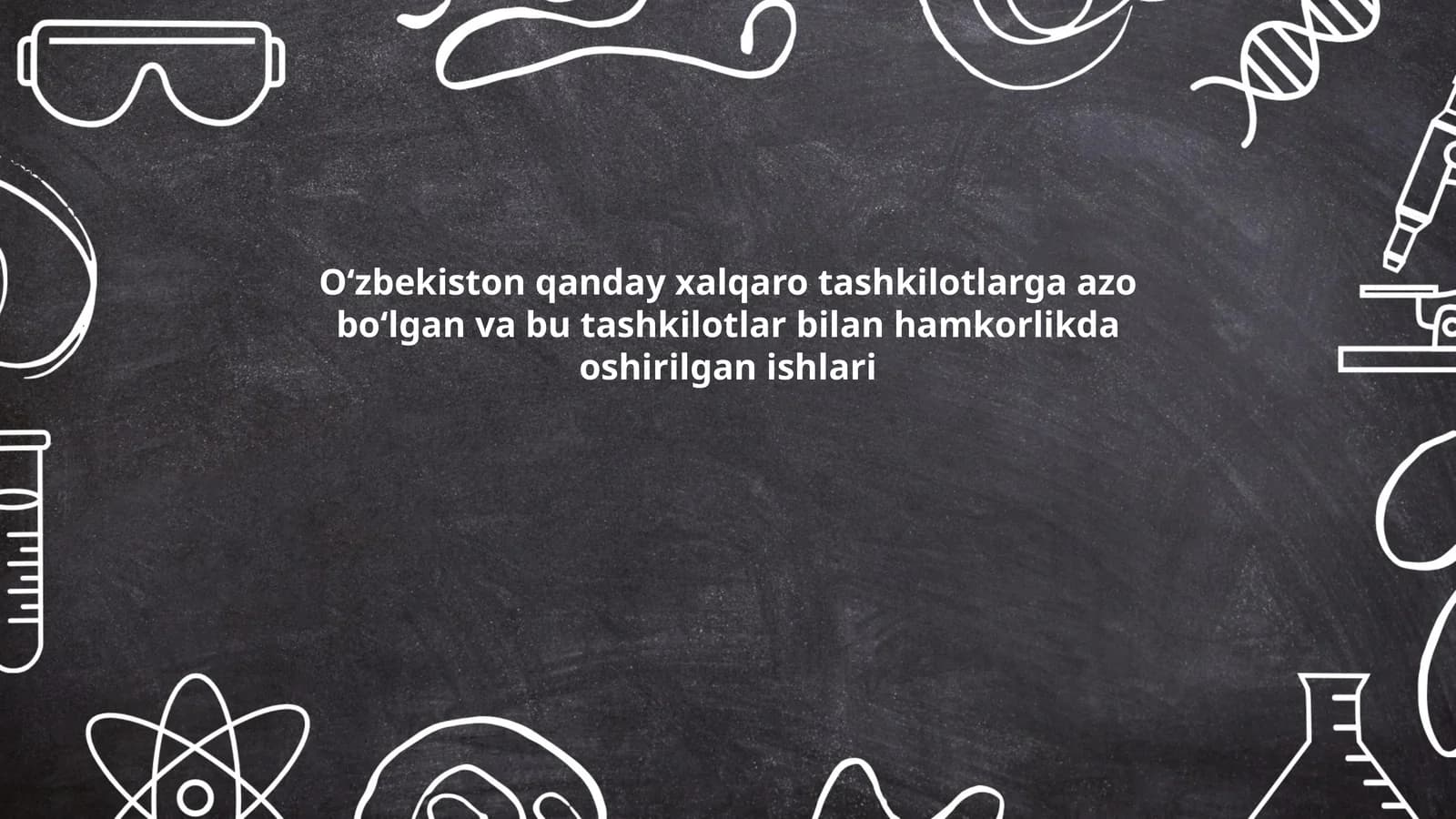Birlashgan Millatlar Tashkiloti (BMT) bilan hamkorlik