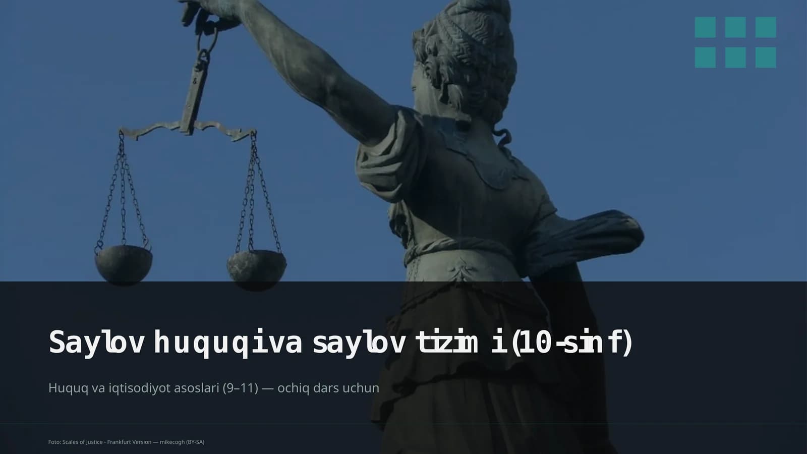 Saylov huquqi va saylov tizimi (10-sinf)