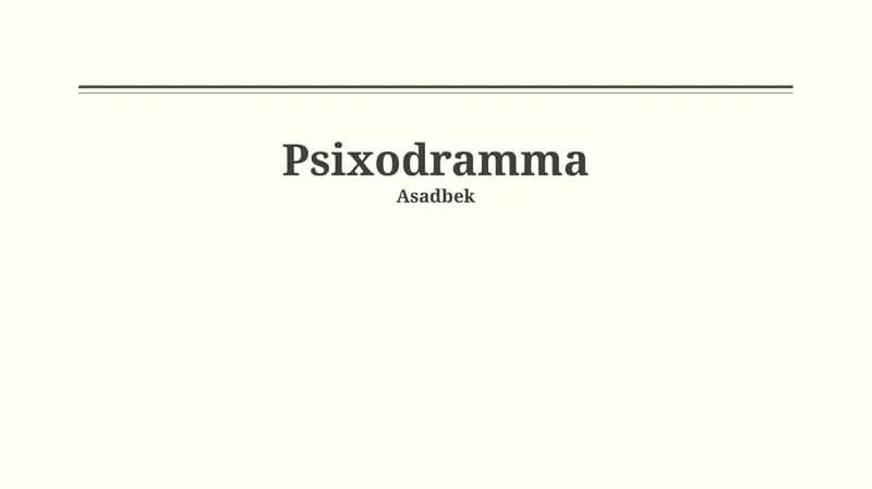 Psixodramma
