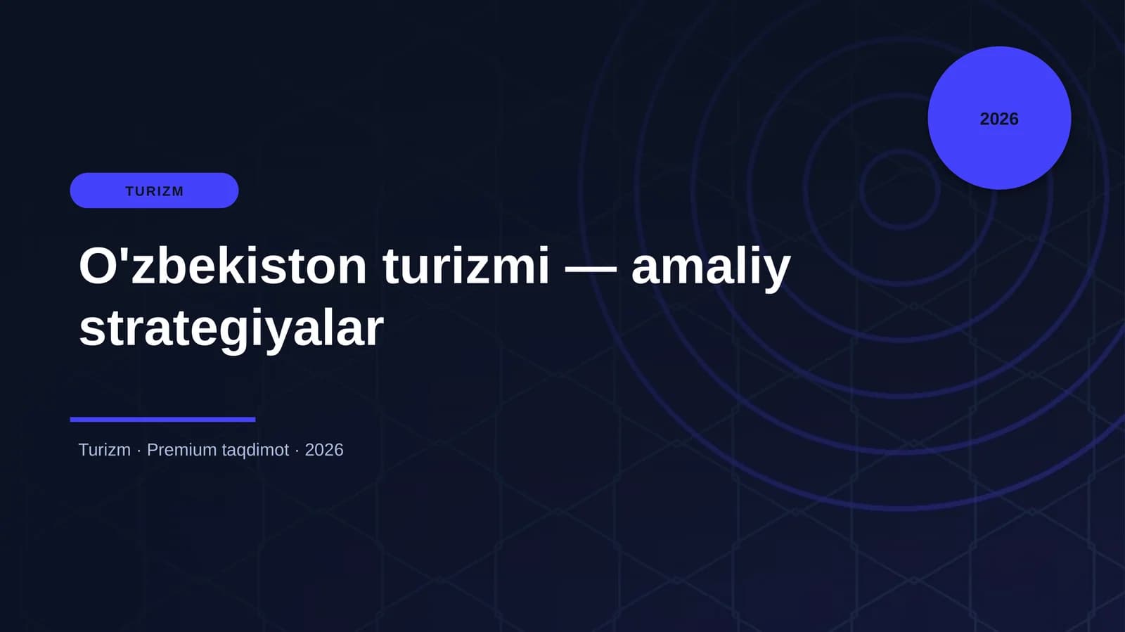 O'zbekiston turizmi — amaliy strategiyalar