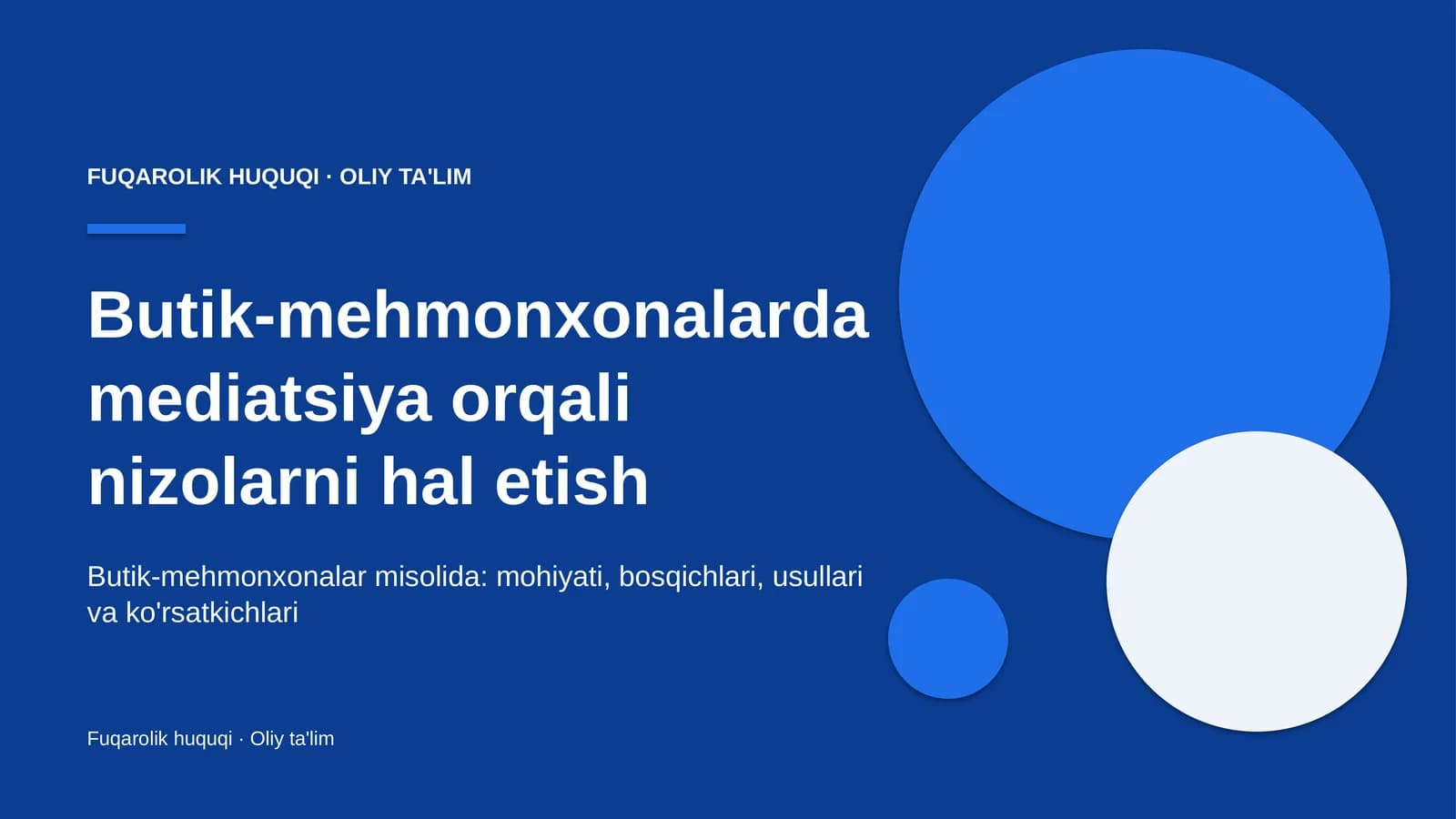 Mediatsiya orqali nizolarni hal etish: mohiyati