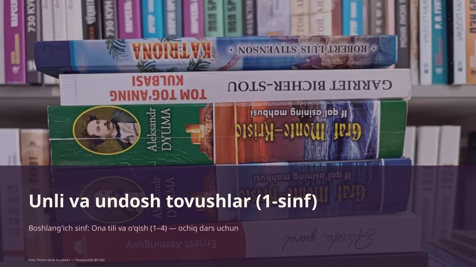 Boshlang'ich sinf: Ona tili va o'qish (1–4) — ochiq dars uchun