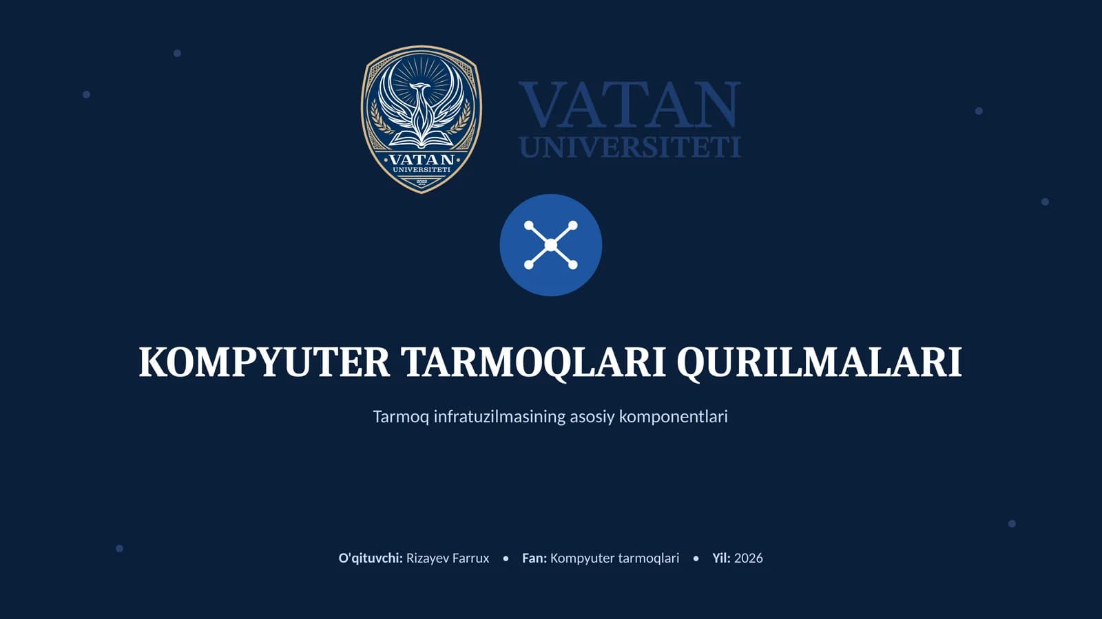 KOMPYUTER TARMOQLARI QURILMALARI