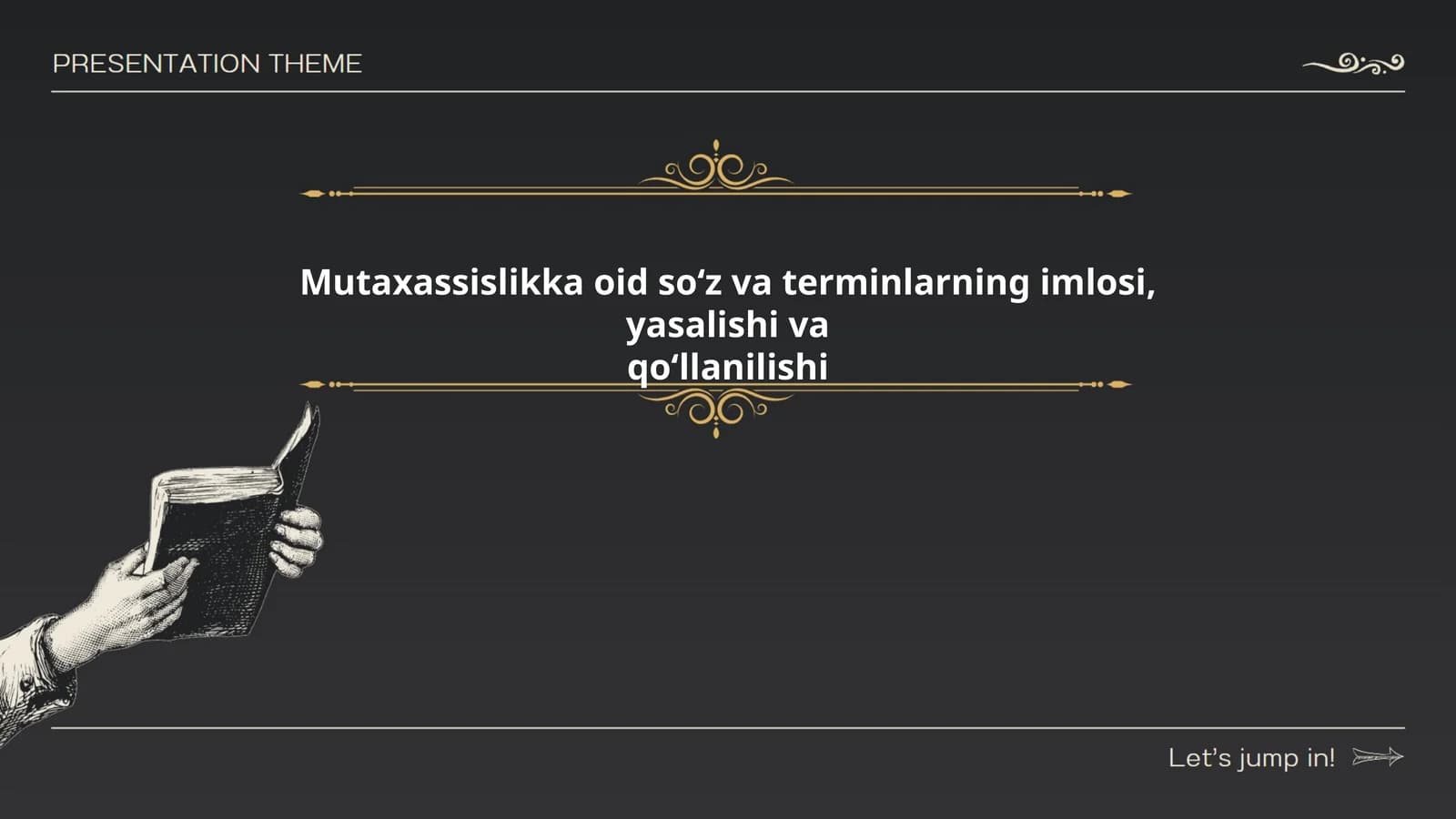 Mutaхаssislikka оid so‘z va terminlarning imlosi, yasalishi va qo‘llanilishi