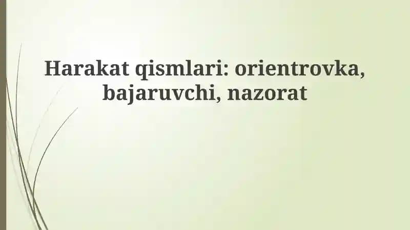 Harakat fazalari
