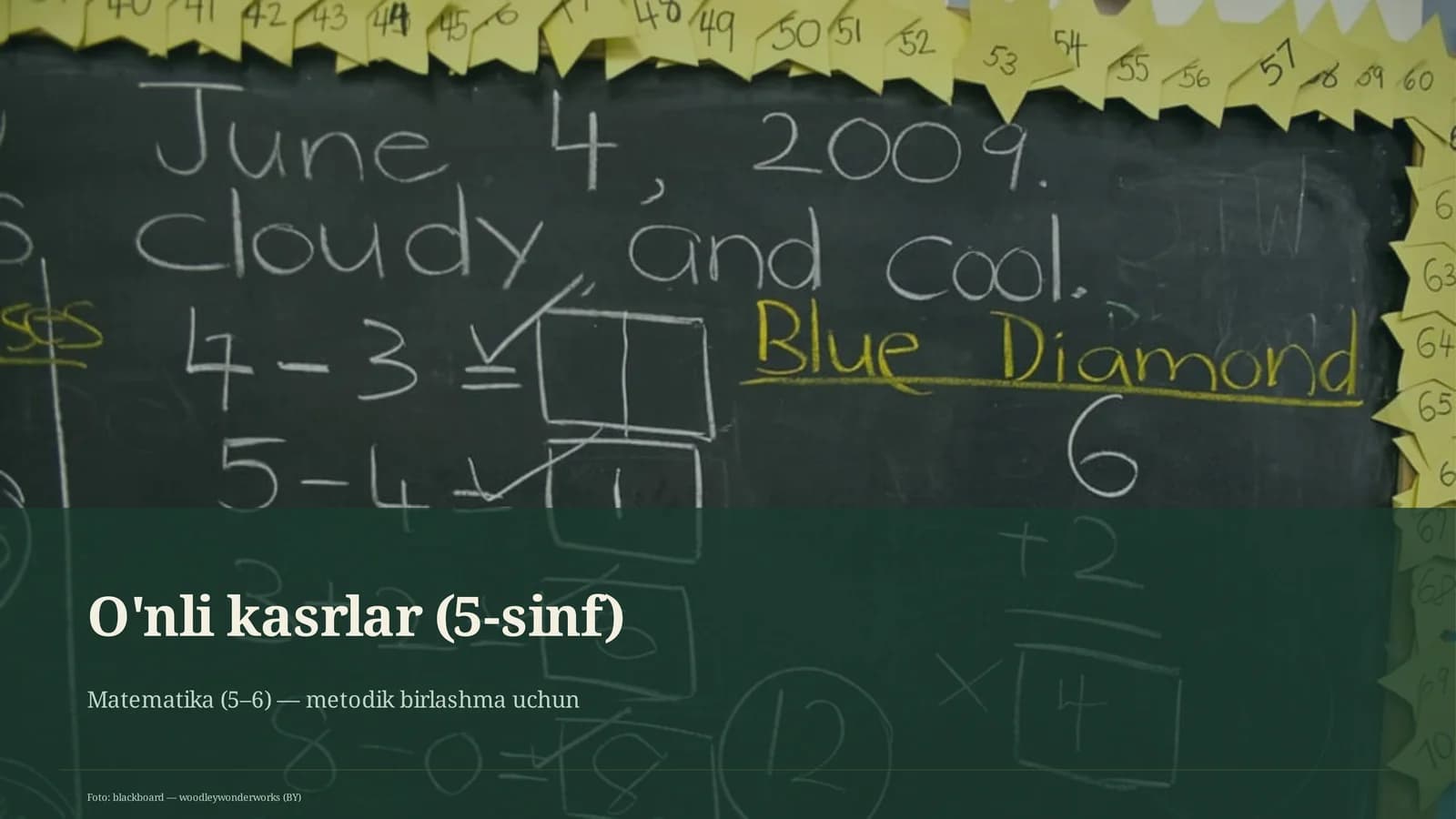 O'nli kasrlar (5-sinf)