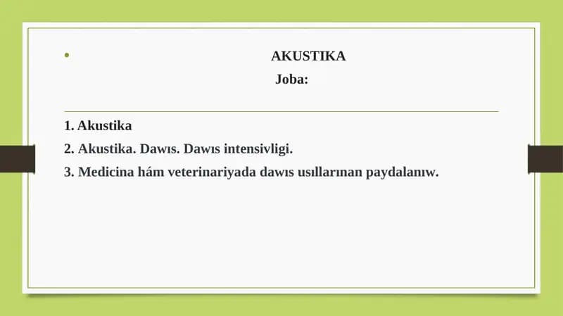 Akustika