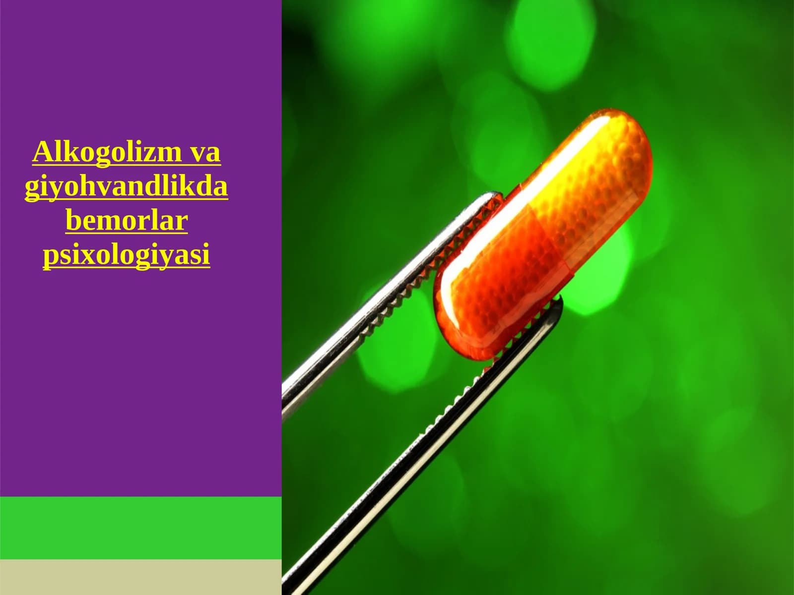 Alkogolizm va giyohvandlikda bemorlar psixologiyasi