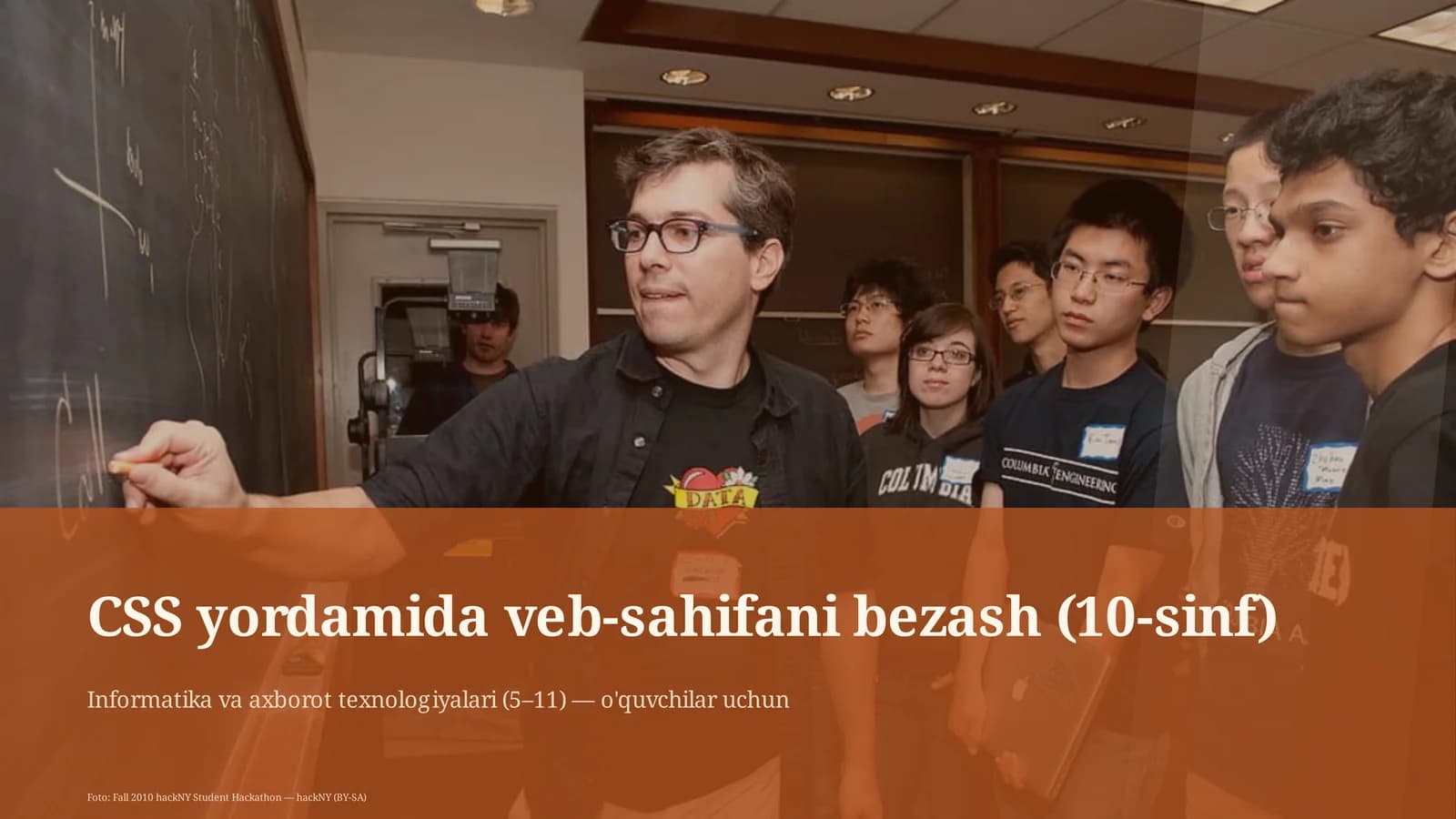 CSS yordamida veb-sahifani bezash (10-sinf)