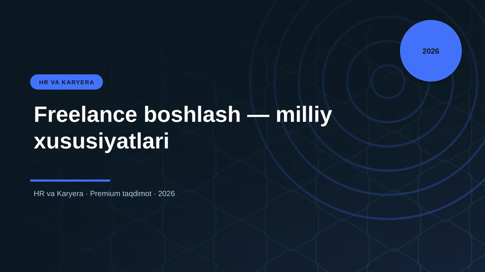 Freelance boshlash — milliy xususiyatlari