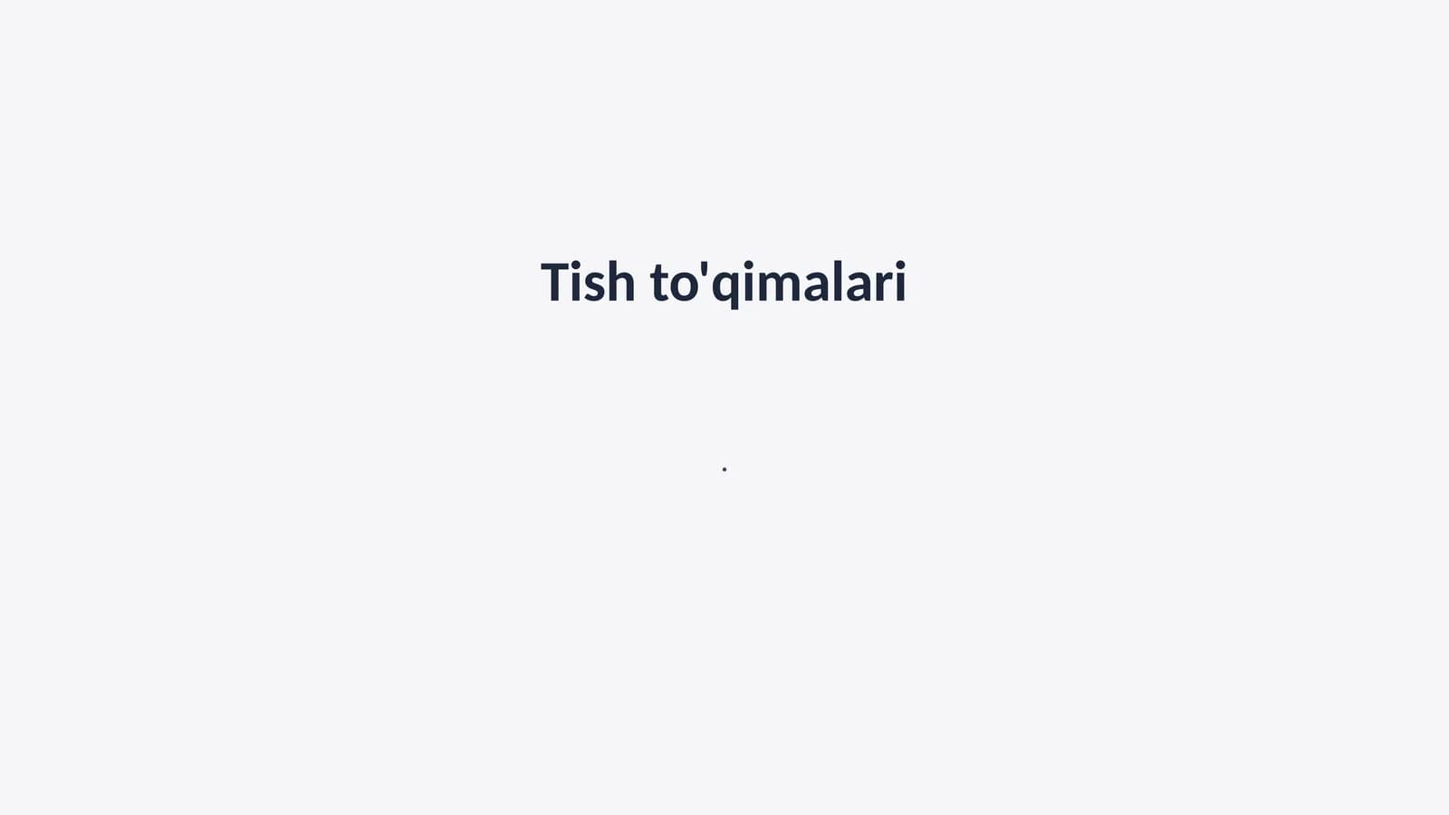Tish to'qimalari