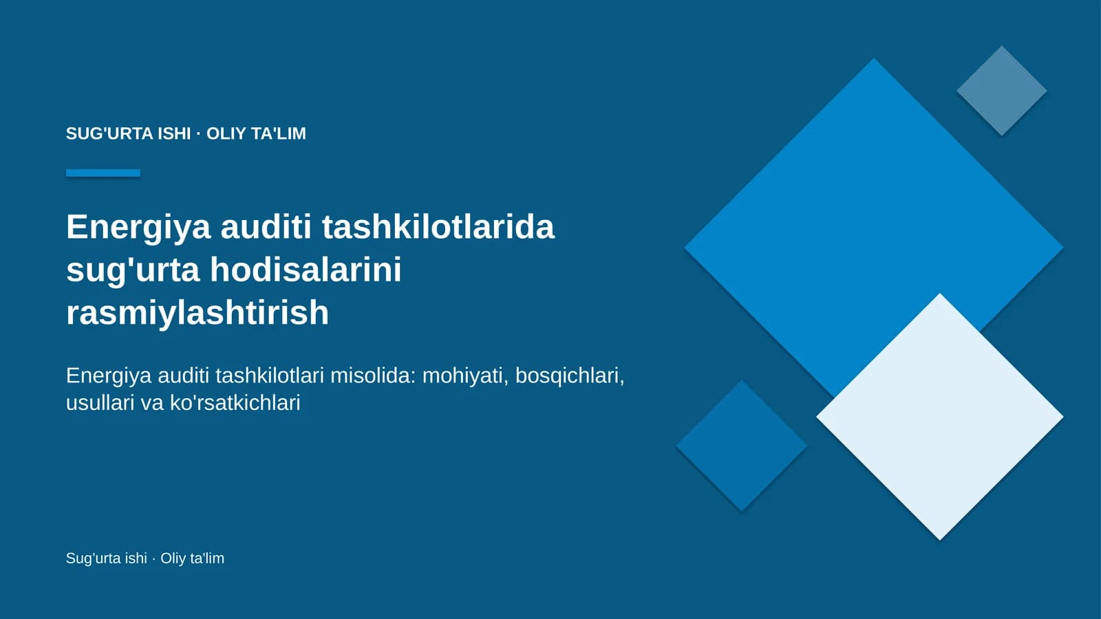 energiya auditi tashkilotlarida sug'urta hodisalarini rasmiylashtirish 2628
