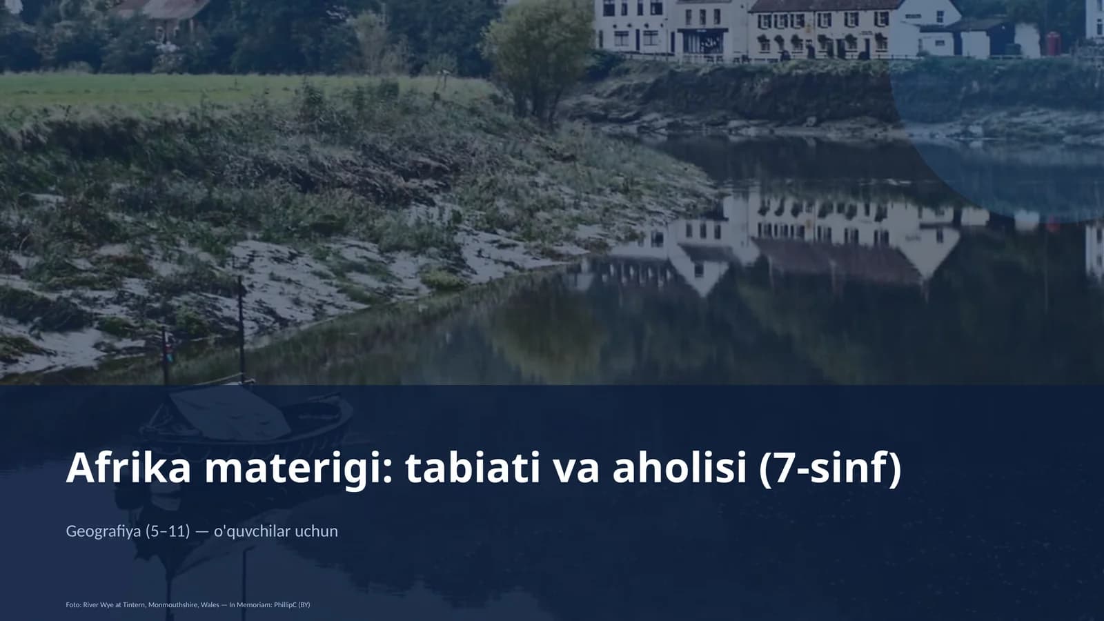 Afrika materigi: tabiati va aholisi (7-sinf)