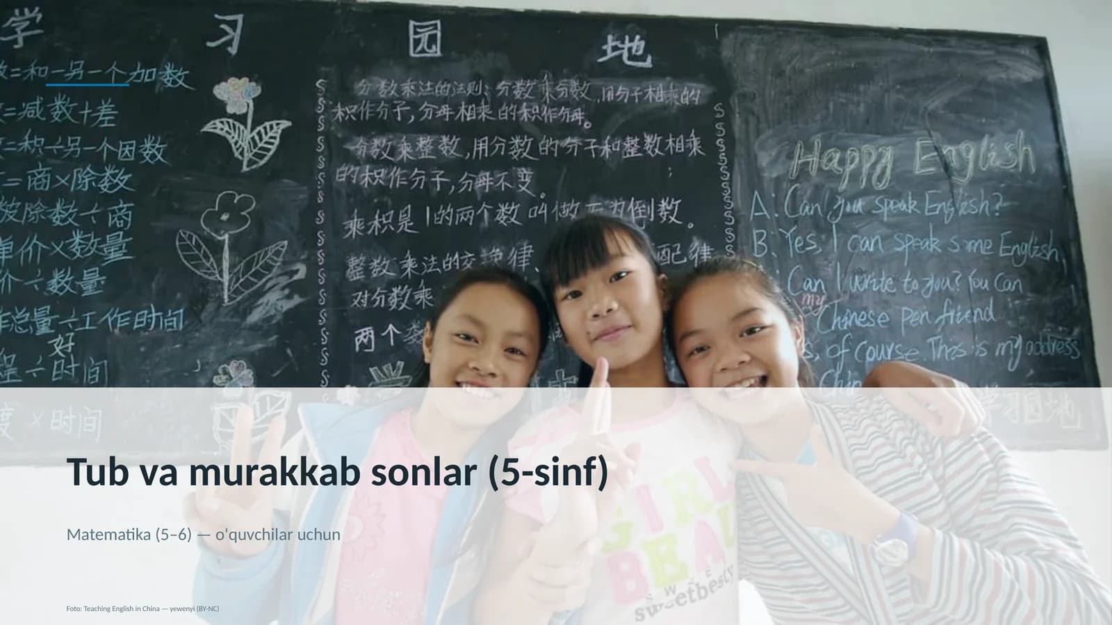Tub va murakkab sonlar (5-sinf)