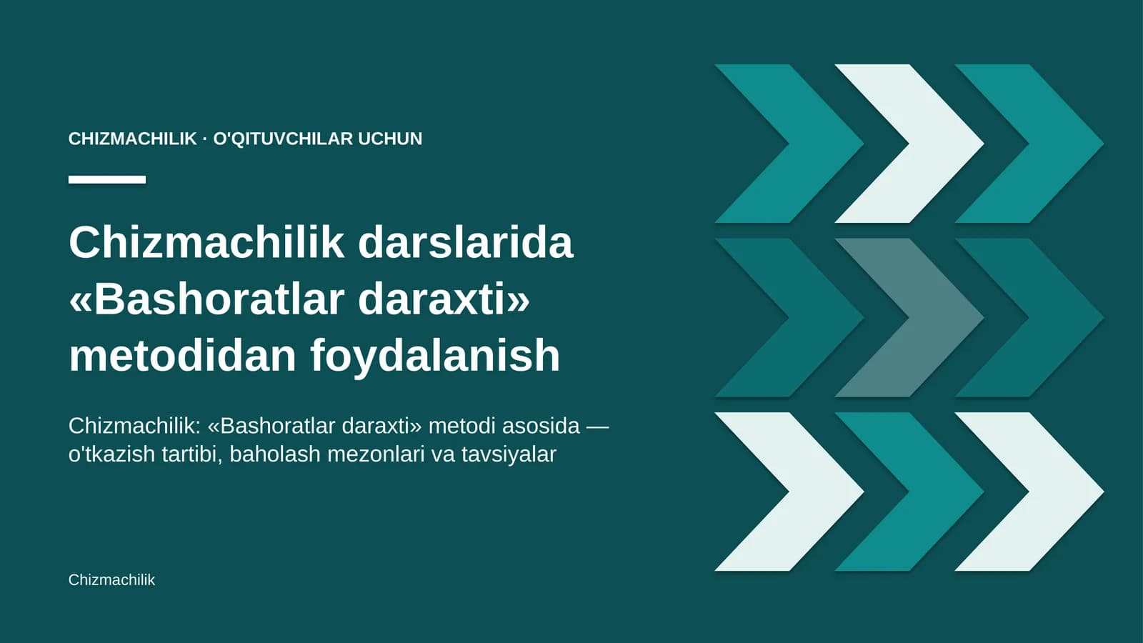 chizmachilik darslarida bashoratlar daraxti metodidan foydalanish 6289