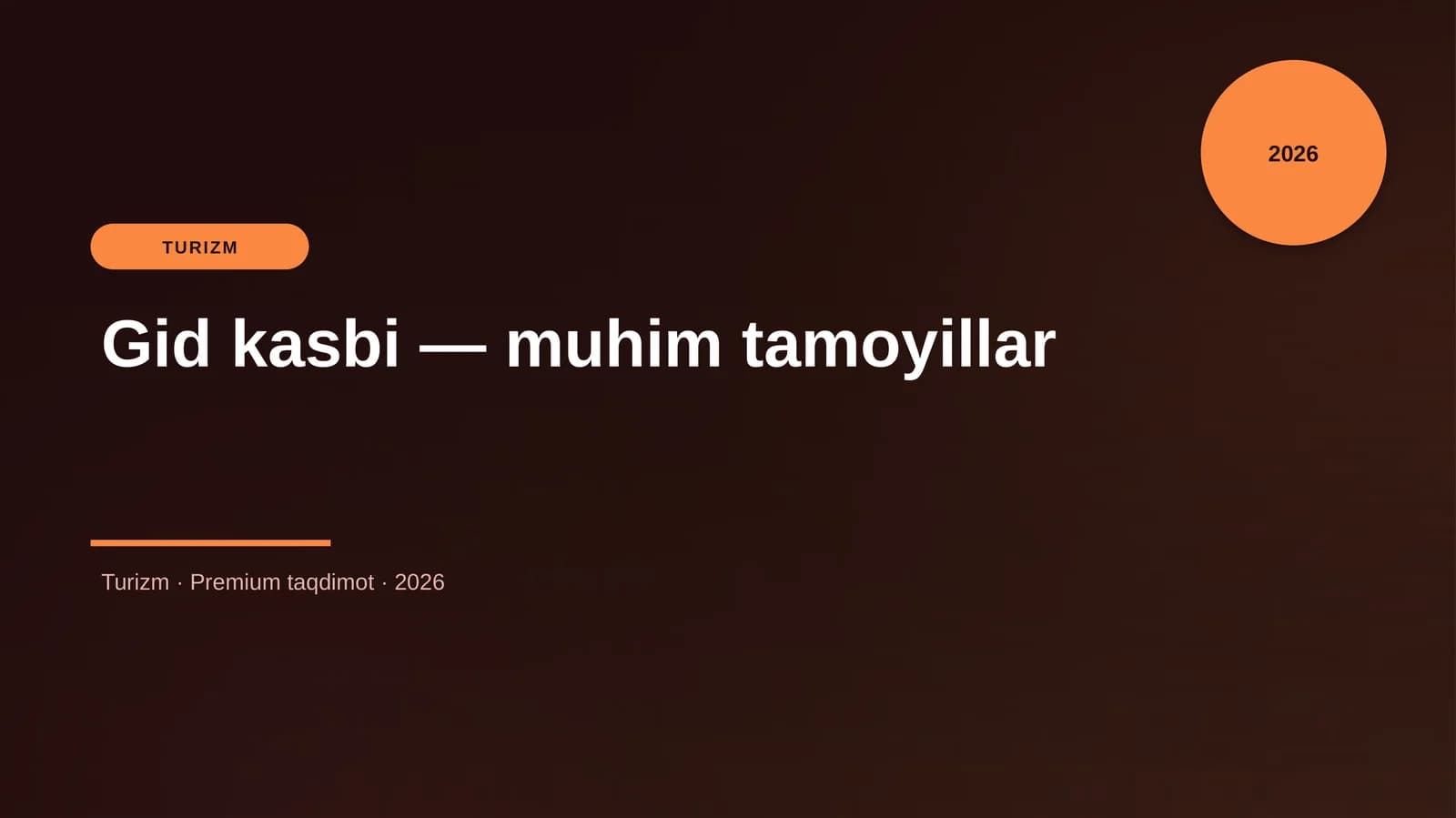 Gid kasbi — muhim tamoyillar
