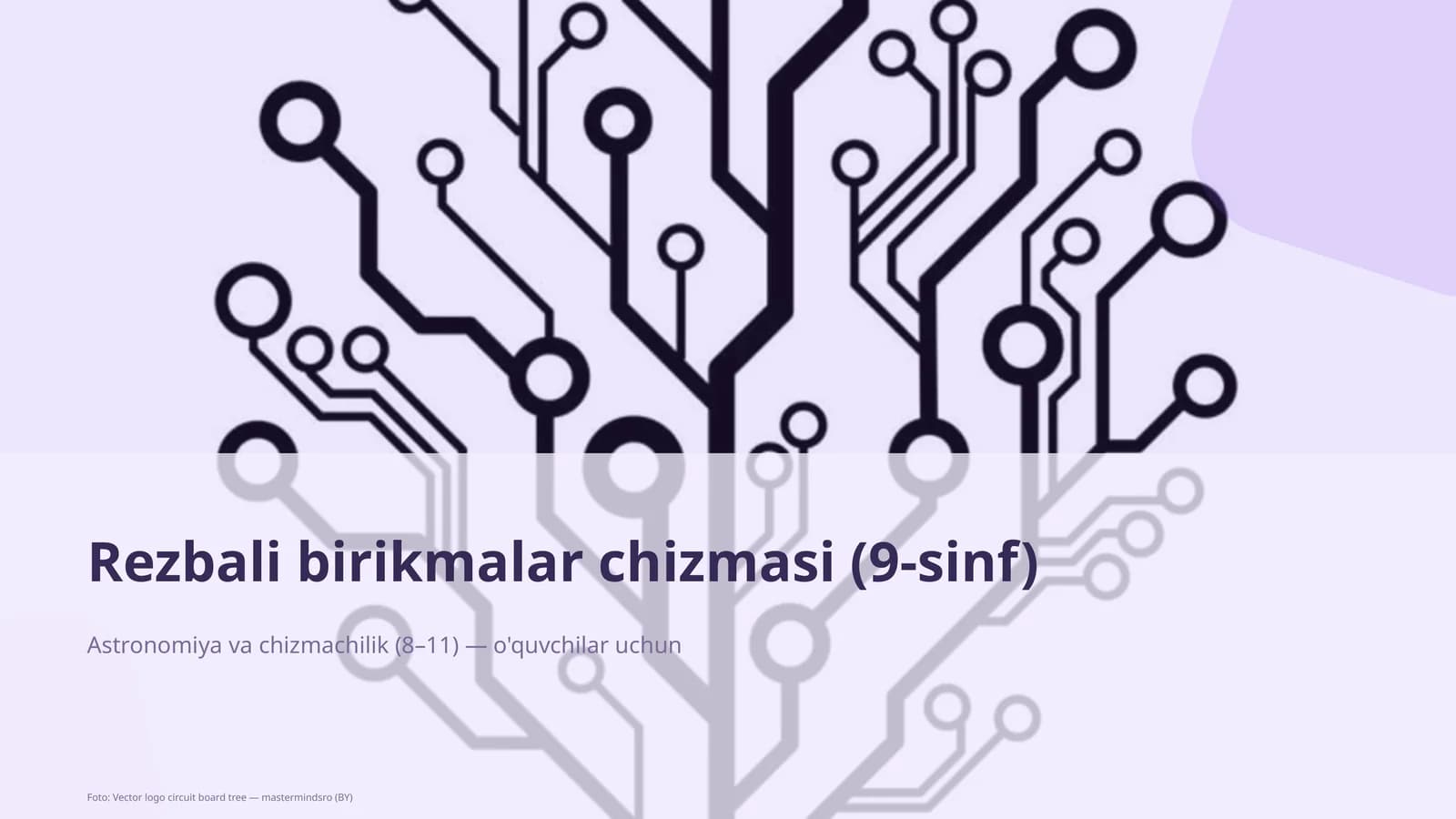 Rezbali birikmalar chizmasi (9-sinf)