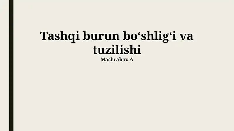 Burun Teshiklari (Nares)