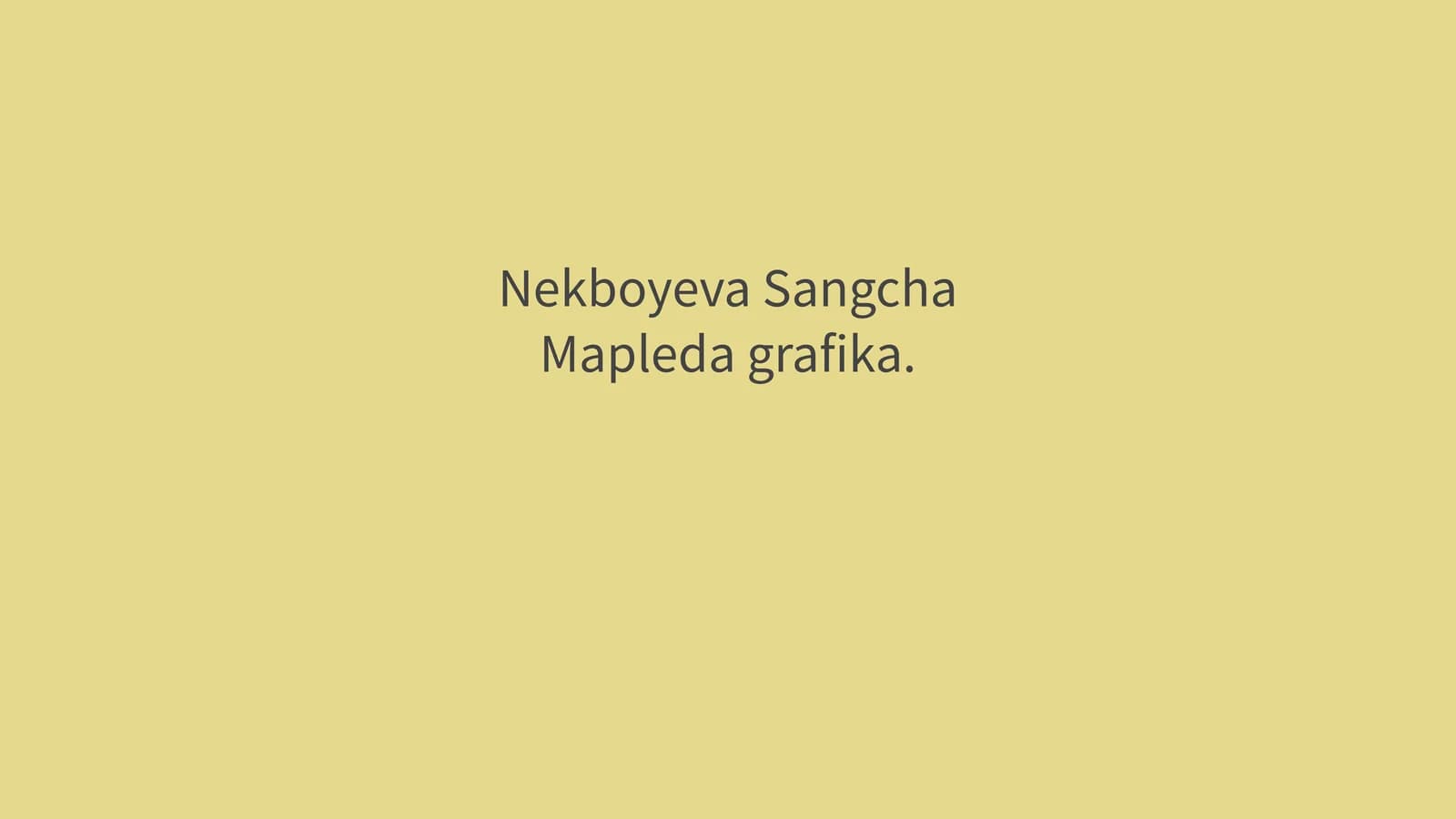 Mapleda grafika