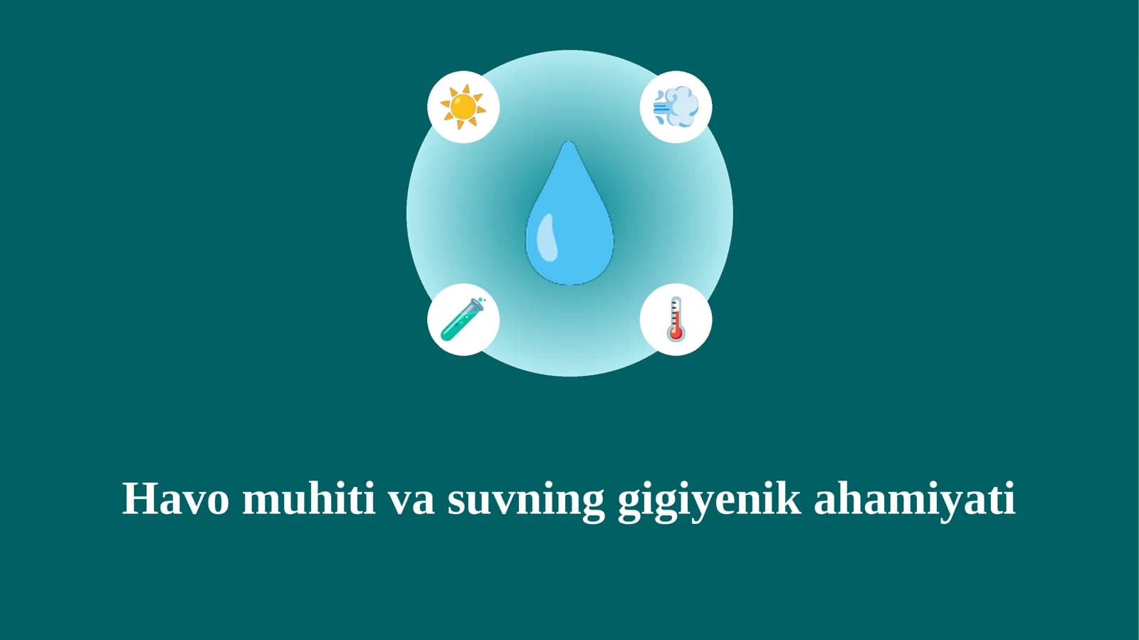 havo muhiti va suvning gigiyenik ahamiyati