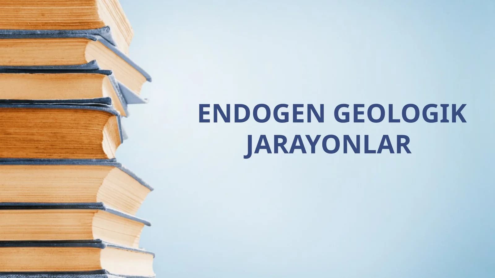 ENDOGEN GEOLOGIK JARAYONLAR