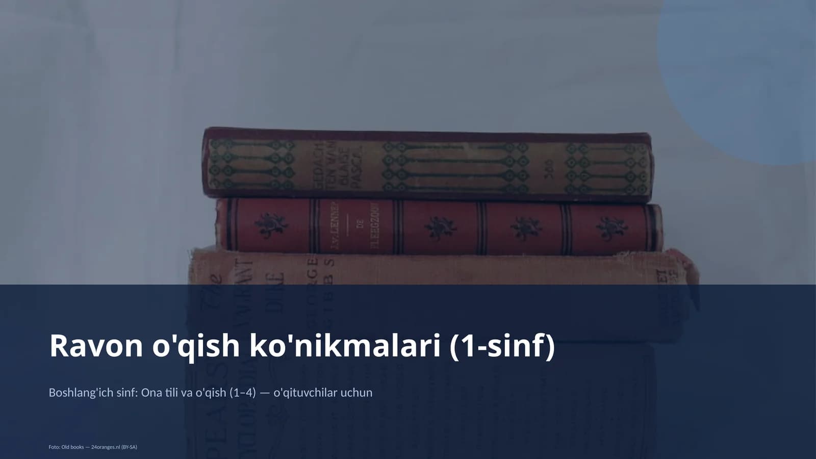 Ravon o'qish ko'nikmalari (1-sinf)