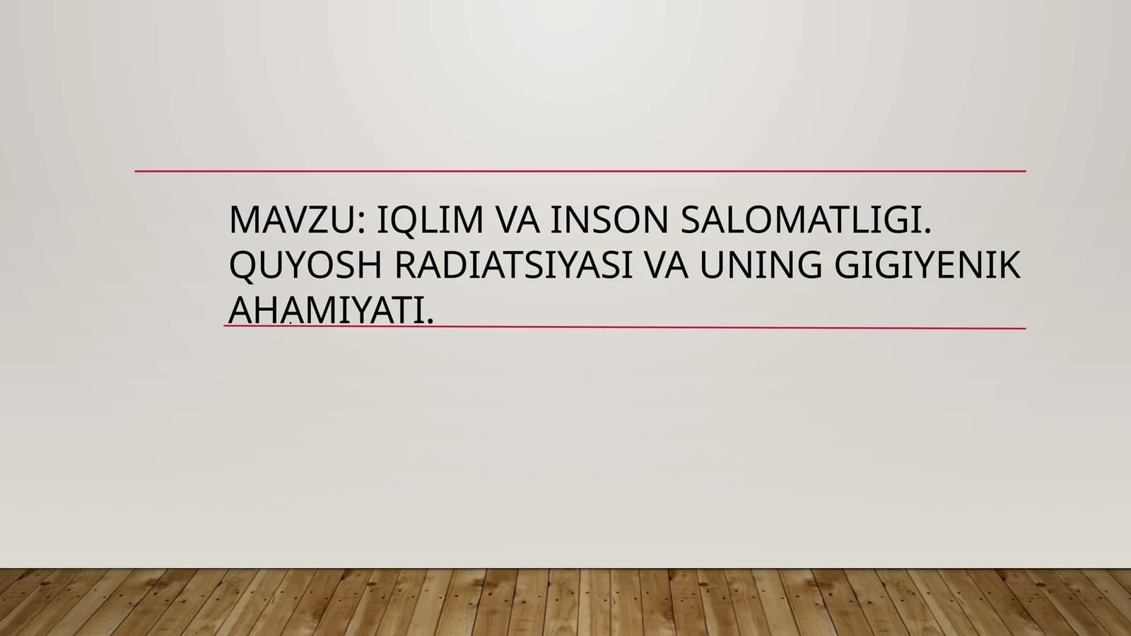 Iqlim va insonsalomatligi