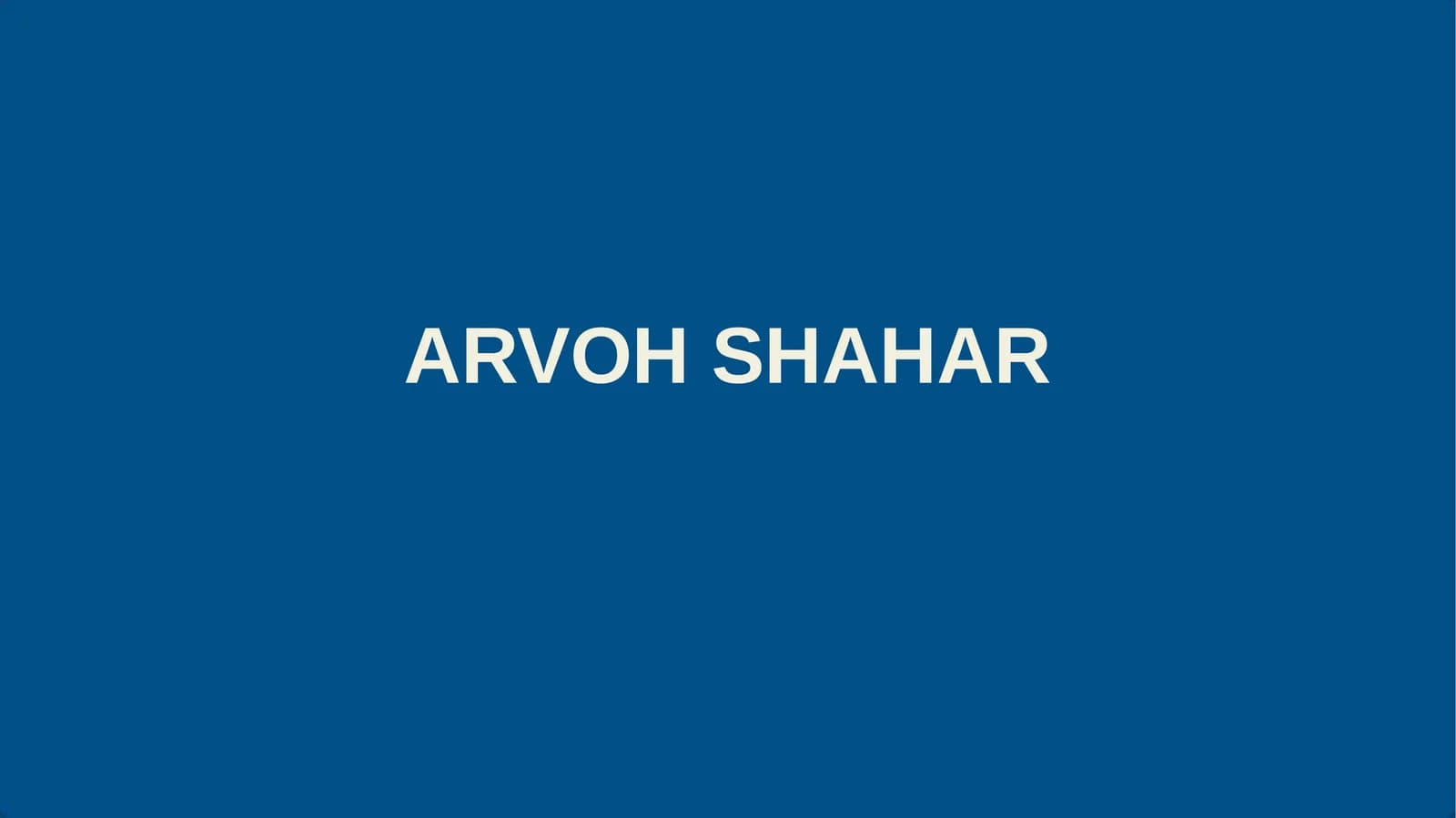 Arvoh Shahar