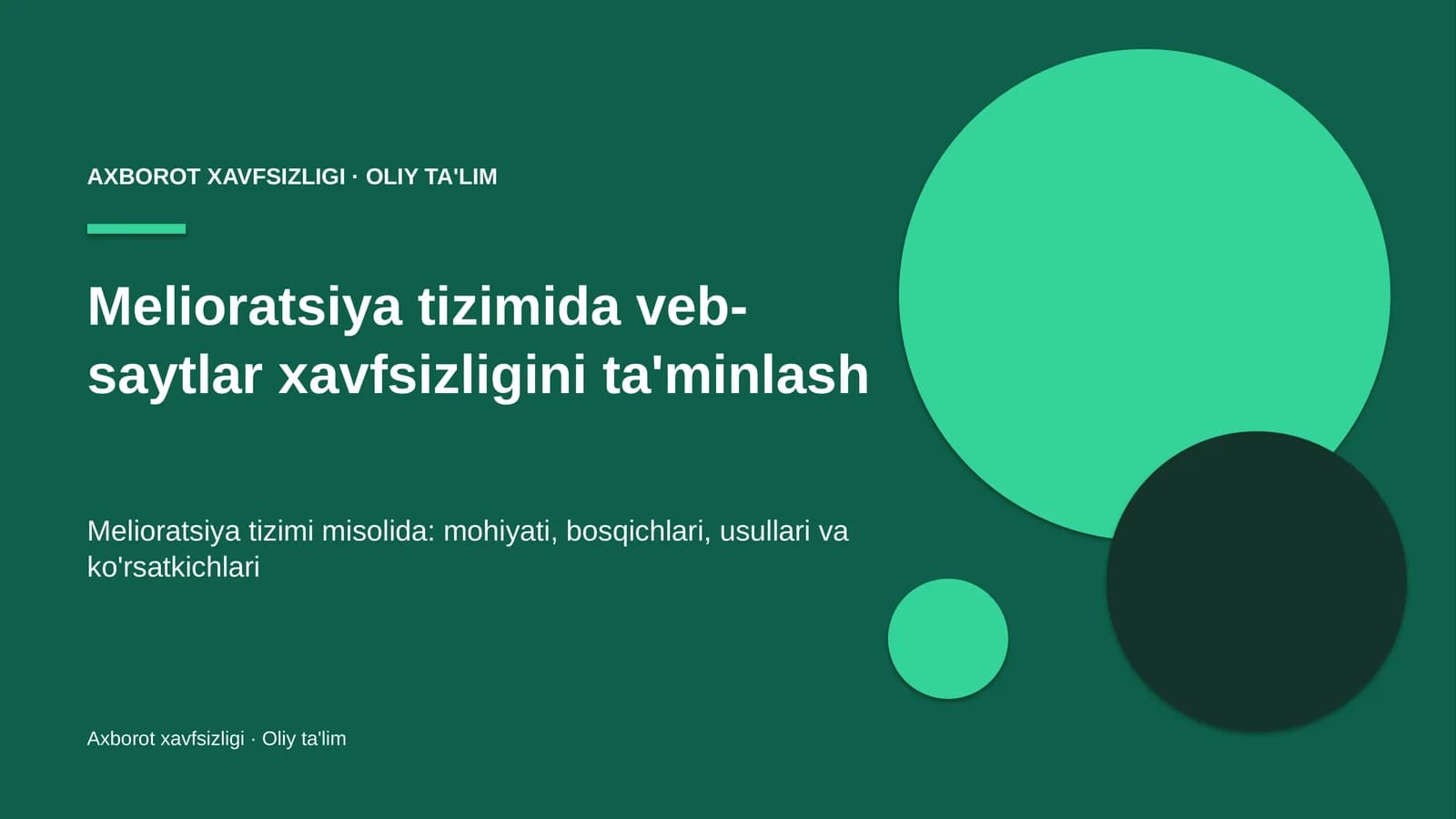 melioratsiya tizimida veb saytlar xavfsizligini ta'minlash 6382