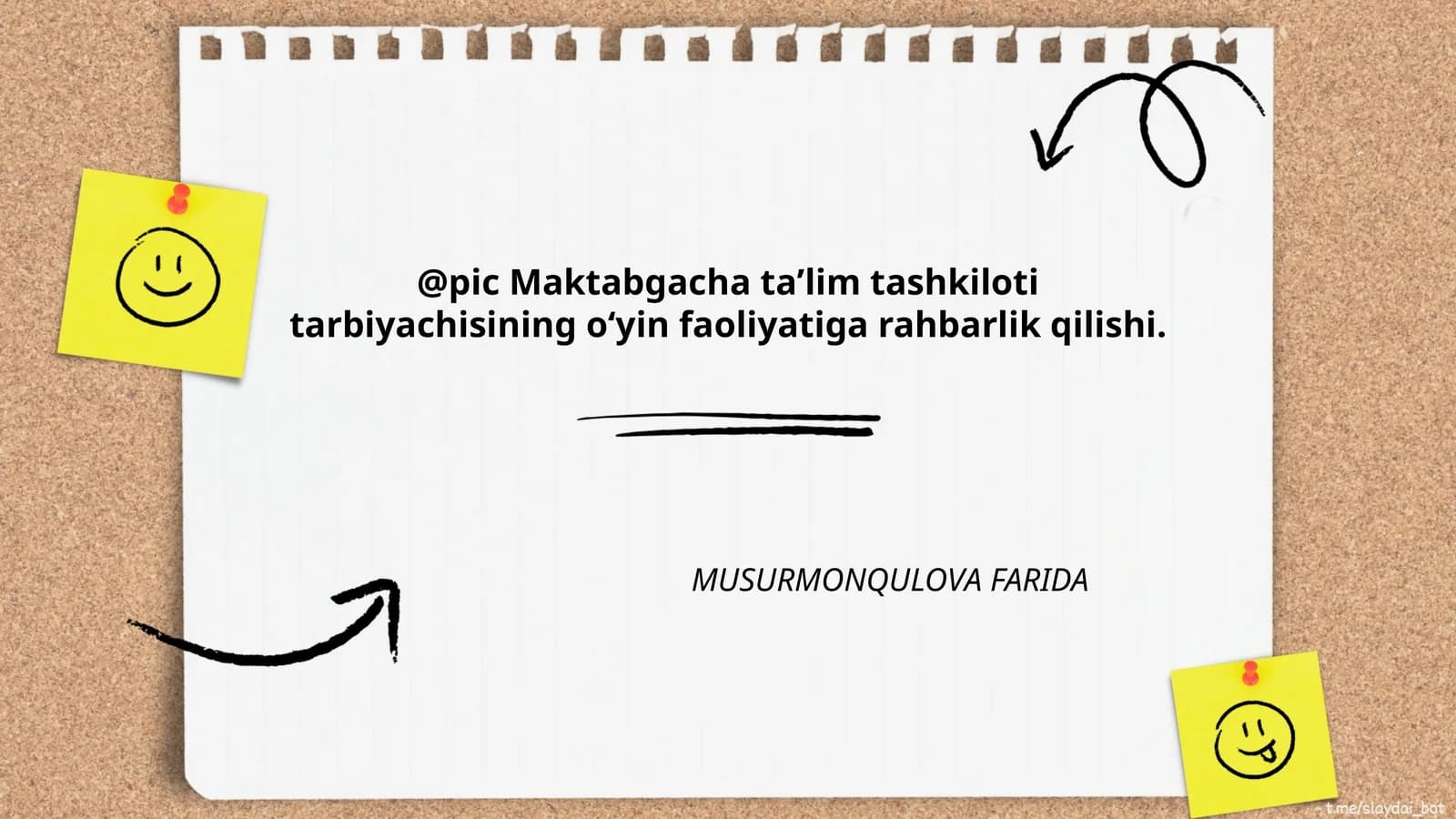 O‘yin faoliyati