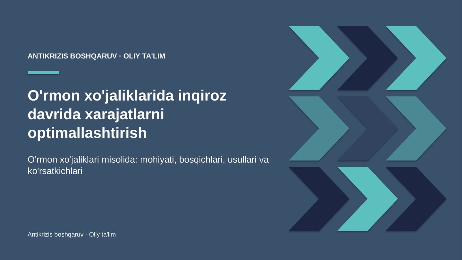 o'rmon xo'jaliklarida inqiroz davrida xarajatlarni optimallashtirish 4323