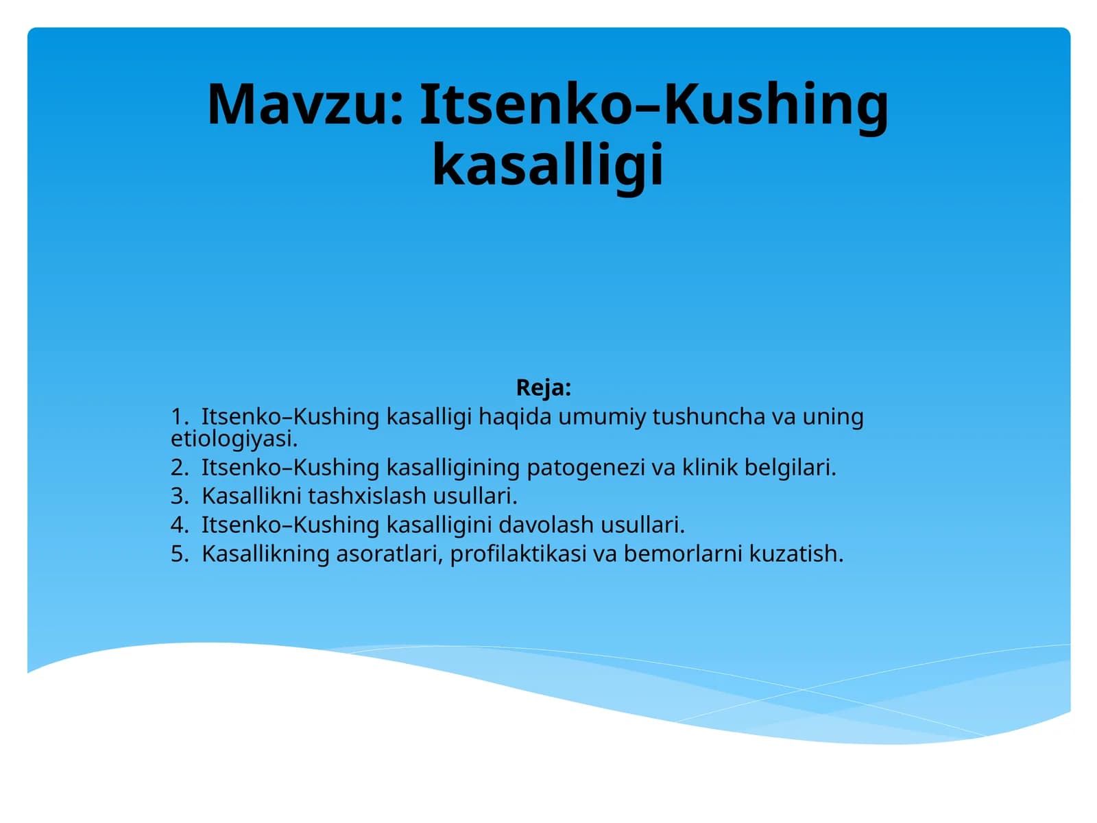 Itsenko–Kushing kasalligi