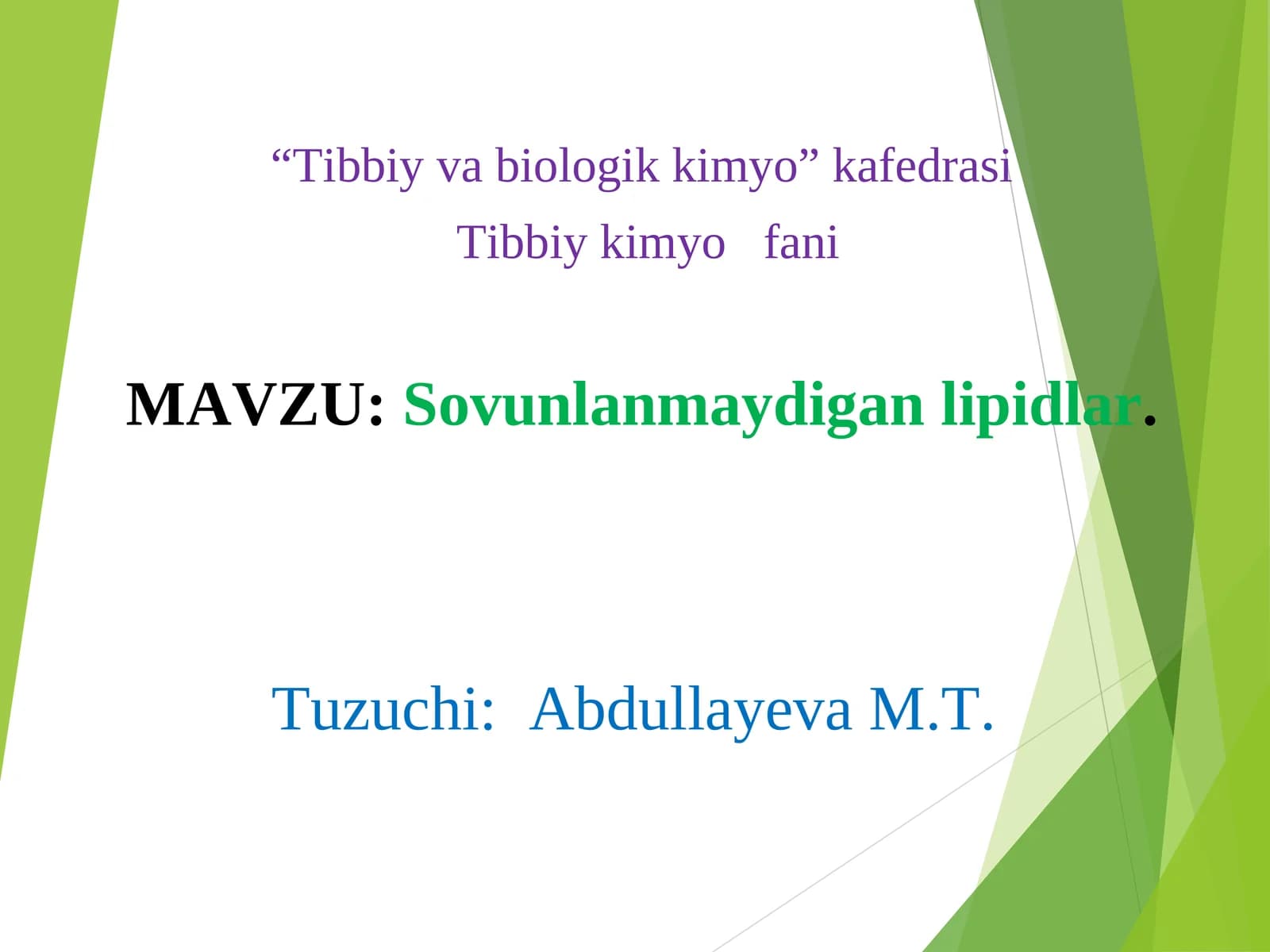 Sovunlanmaydigan lipidlar