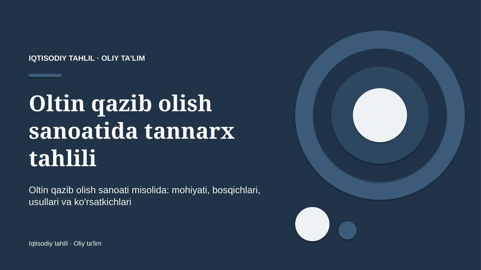 oltin qazib olish sanoatida tannarx tahlili 7769